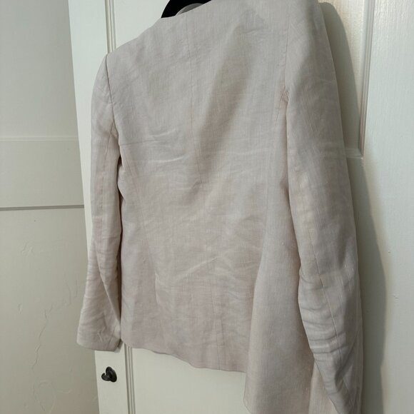 Theory Ecru linen blazer size 00 - Picture 5 of 6